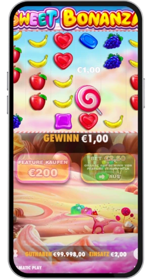 Featurekauf und Gewinn €1